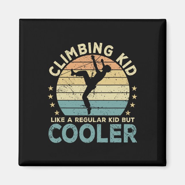 Lustiger Kletterkind-Kletterer  Magnet (Vorne)