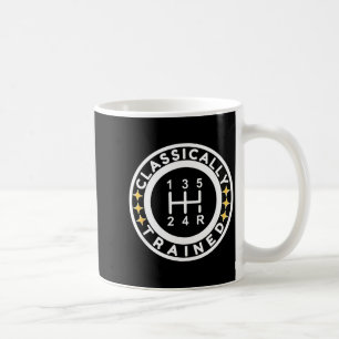 Lustiger klickweise trainierter manueller Autofahr Kaffeetasse