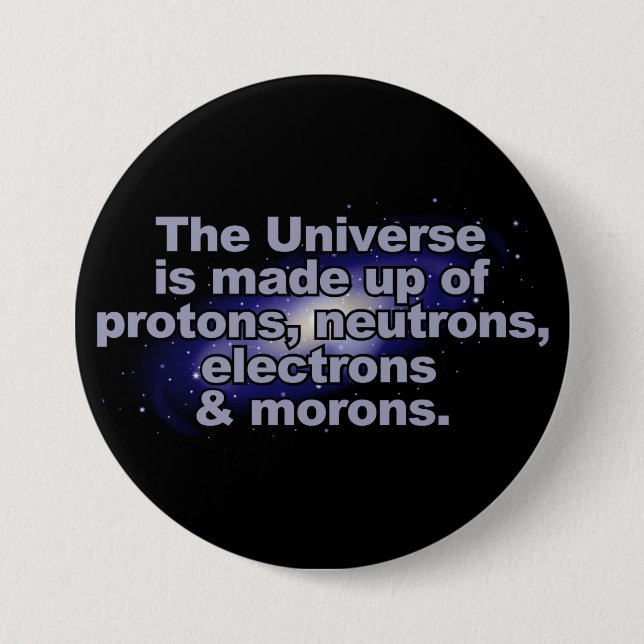 Lustiger Knopf "des Universums" Button (Vorderseite)