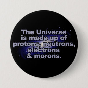 Lustiger Knopf "des Universums" Button