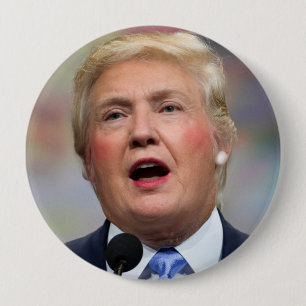 Lustiger Knopf Parodie-Donald Clinton Button