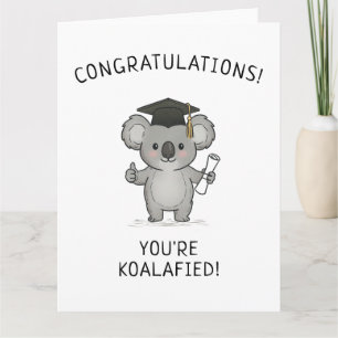 Lustiger Koala-Abschluss-Wortwitz Neuer Absolvent Karte
