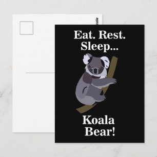 Lustiger Koala-Bär Postkarte