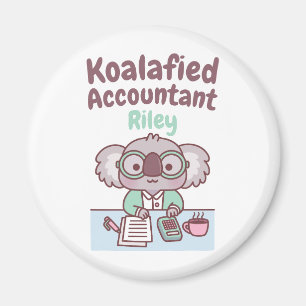Lustiger Koalafied Buchhalter Süßer Koala-Bär Pun  Magnet