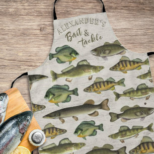 Lustiger Koch Fischer Barsch Fisch Individuelle Wi Schürze