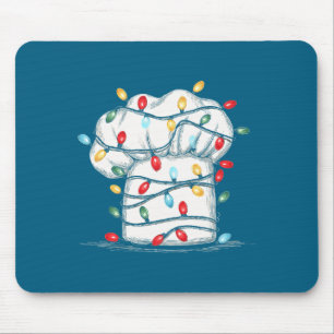 Lustiger Koch Weihnachtsgrafik Lichter Liebhaber K Mousepad