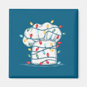 Lustiger Koch Weihnachtsgrafik Lichterliebhaber Ko Magnet