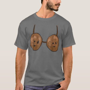 Lustiger Kokosnuss-Sommer Kokosnüsse BH Lustiges H T-Shirt
