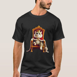Lustiger König der Katzen, niedliches Meme-Kätzche T-Shirt