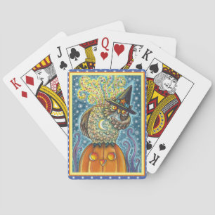 LUSTIGER KOPFLOSER REITERKAUZ, SLEEPY HOLLOW VOGEL SPIELKARTEN