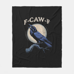 Lustiger Krähen-F-Caw-F Krähenliebhaber Kreativ Ca Fleecedecke