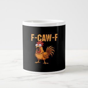 Lustiger Krähenhumor Gothic F-Caw-F Jumbo-Tasse