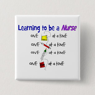 Lustiger Krankenpflege-Studenten-Knopf Button
