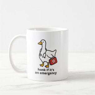 Lustiger Krankenpfleger Becher, Verrückte Gans Kra Kaffeetasse