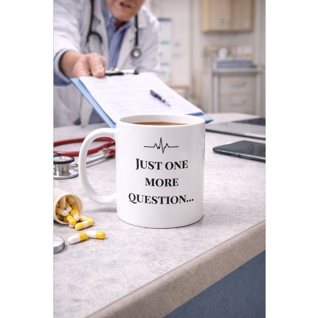 Lustiger Krankenpfleger-Mug “Eine weitere Frage” B Kaffeetasse (Von Creator hochgeladen)