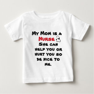 Lustiger Krankenschwester-Stethoskop-Baby-T - Baby T-shirt