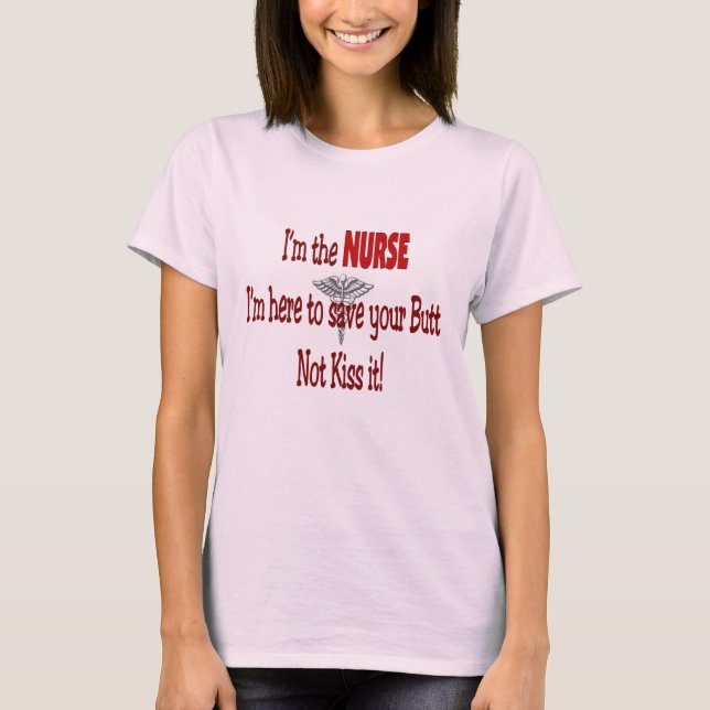 Lustiger Krankenschwester-T - Shirt (Vorderseite)