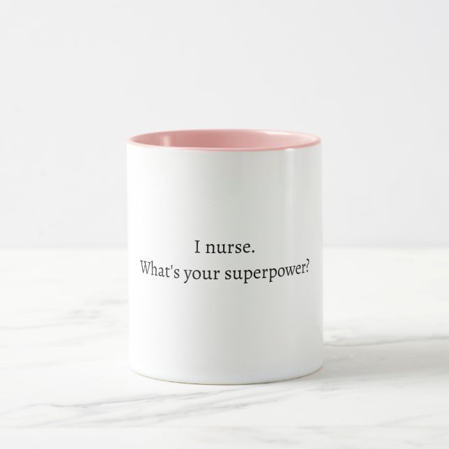 Lustiger Krankenschwester-Zitat-Becher Tasse (Zentrum)