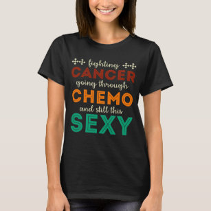 Lustiger Krebs-Kämpfer-inspirierend Zitat-T-Shirt T-Shirt