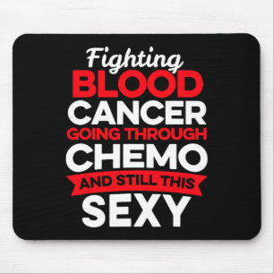 Lustiger Krebsbekämpfer Blutkrebs Patient Chemothe Mousepad