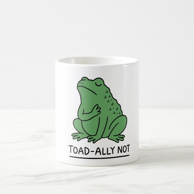 Lustiger Kröten-Verbündeter, nicht Frosch Kaffeetasse (Mittel)