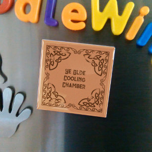 Lustiger Kühlschrank Ye Olde Kühlkammer keltische  Magnet
