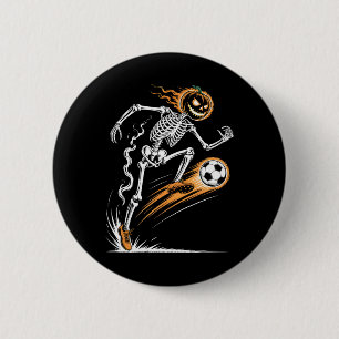 Lustiger Kürbis-Fußball-Halloween-Fußball-Kostüm f Button