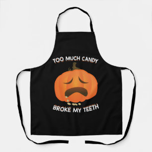 Lustiger Kürbis Halloween Süßigkeiten Geschenk Schürze