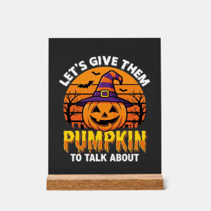 Lustiger Kürbis Halloween Wortspiel Design2 (1)_1 Acrylschild