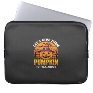 Lustiger Kürbis Halloween Wortspiel Design2 (1)_1 Laptopschutzhülle
