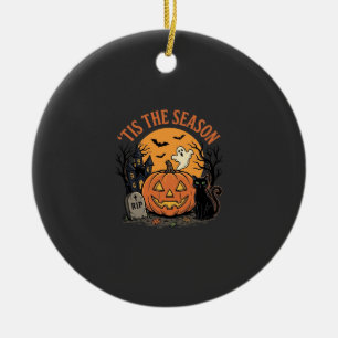 Lustiger Kürbis Halloween Wortspiel Design2 (2)_1 Keramik Ornament