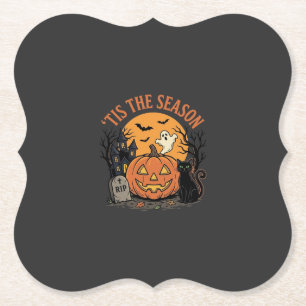 Lustiger Kürbis Halloween Wortspiel Design2 (2)_1 Untersetzer