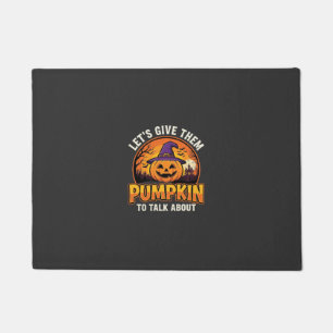 Lustiger Kürbis Halloween Wortspiel Design_1 Fußmatte