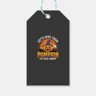 Lustiger Kürbis Halloween Wortspiel Design_1 Geschenkanhänger