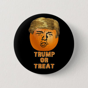 Lustiger Kürbis Trumpf-Halloweens Trumpkin Button