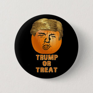 Lustiger Kürbis Trumpf-Halloweens Trumpkin Button