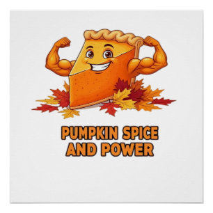 Lustiger Kürbiskuchen Thanksgiving Klassiker T-Shi Poster