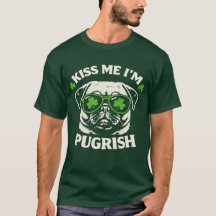 Lustiger Küss mich, ich bin Pugrish St. Patrick's 