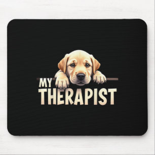 Lustiger Lab Welpe Mein Therapeut Labrador Hund Mousepad