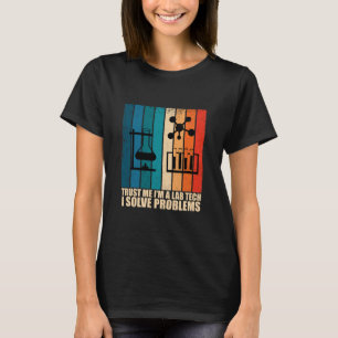 Lustiger Labortechniker Vintage Laborant Humor T-Shirt