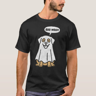 Lustiger Labrador Halloween-Geist-Hund T-Shirt