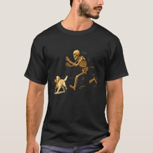 Lustiger Labrador Retriever Halloween klaut Knoche T-Shirt