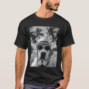 Lustiger Labrador Retriever Selfie Hund Sommerferi T-Shirt