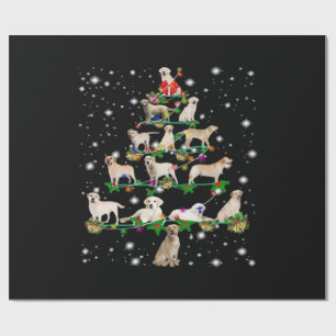 Lustiger Labrador Retriever Weihnachtsbaum Classic Geschenkpapier