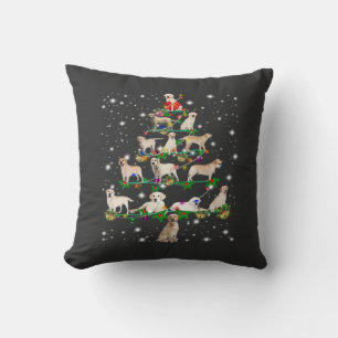 Lustiger Labrador Retriever Weihnachtsbaum Classic Kissen