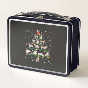 Lustiger Labrador Retriever Weihnachtsbaum Classic Metall Brotdose