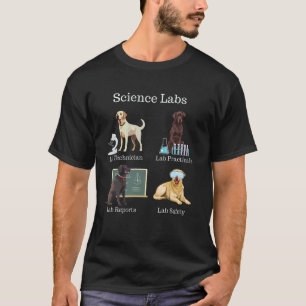 Lustiger Labrador Retriever Wissenschaftslabors Le T-Shirt
