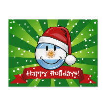 Lustiger lächelnder Argentinien-Flaggen-Feiertag