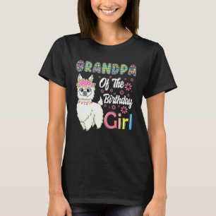 Lustiger Lama Geburtstag Opa des Geburtstagskindes T-Shirt