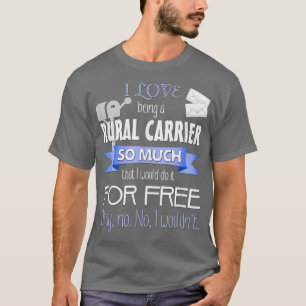 Lustiger ländlicher Briefträger für RCA oder Postm T-Shirt